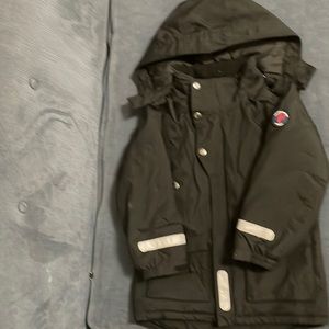 Polarn o Pyret waterproof jacket size 5-6 (116 cm) black